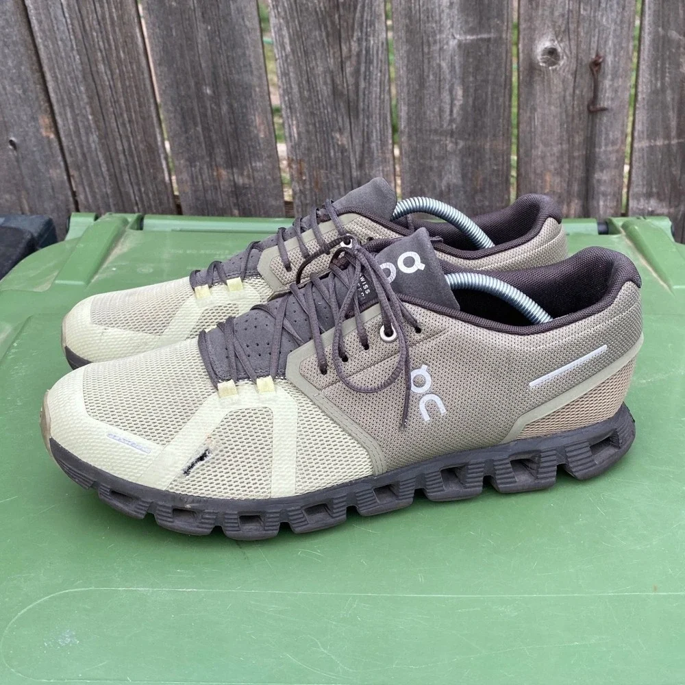 On Running Cloud Men's Running Shoes - Olive/Charcoal